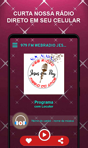 Android application 979 FM webradio Jesus e a paz screenshort