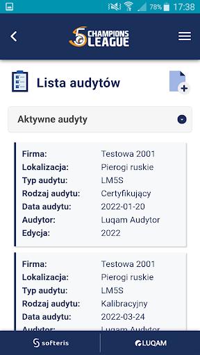 Liga Mistrzów 5S Screen 2
