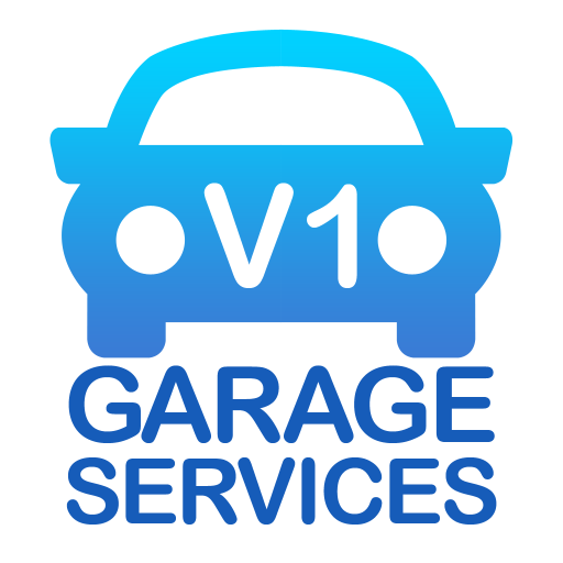 V1 Garage Service Repair Clean logo