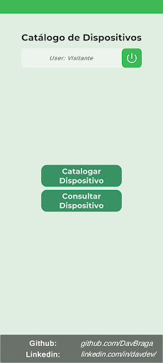 Android application Catálogo de Dispositivos screenshort