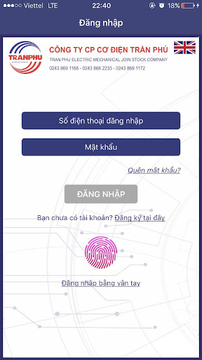 Android application Trần Phú Xác Thực Chính Hãng screenshort