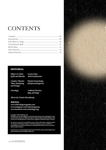 Screenshot of Witchology Magazine