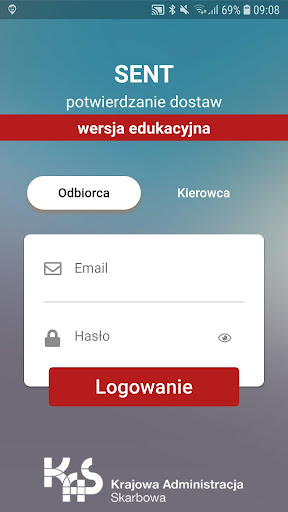 Android application SENT Dostawy (EDU) screenshort