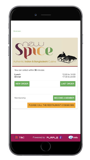 Android application New Spice Club screenshort
