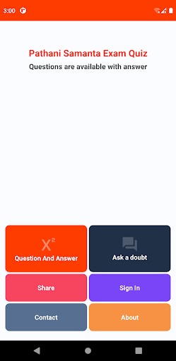 Android application Pathani Samanta Quiz Practice screenshort