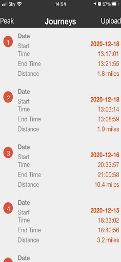 Peak Mileage Expenses Screen 3