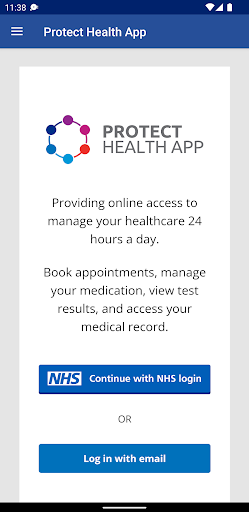 Android application Protect Health App screenshort