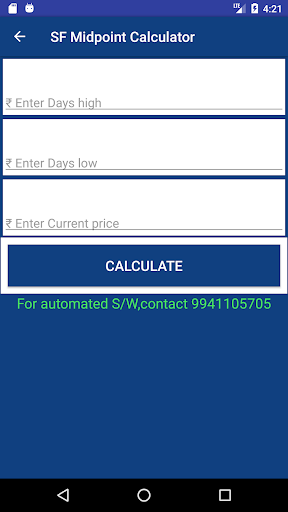 Intraday Trading Calculator Screen 2