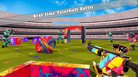 Paintball Shooting Battlefield: Free Gun Games
