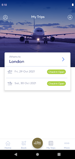 Screenshot of Aegean Airlines