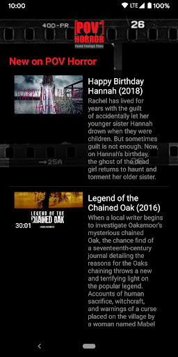 Android application POV Horror screenshort