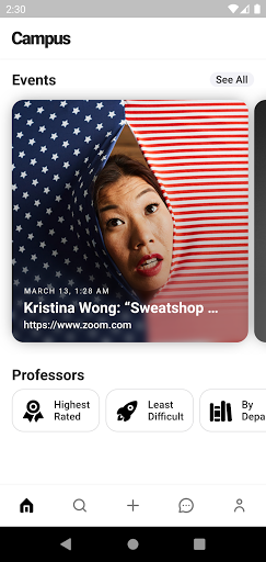 Android application OurCampusWes screenshort
