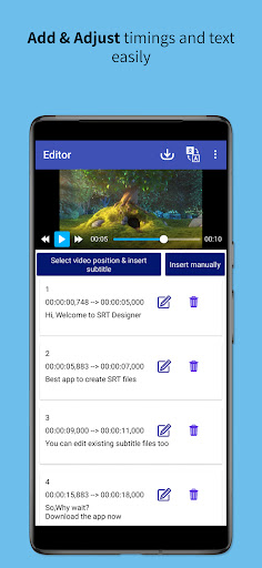 SRT Creator - Create Subtitles Screen 3