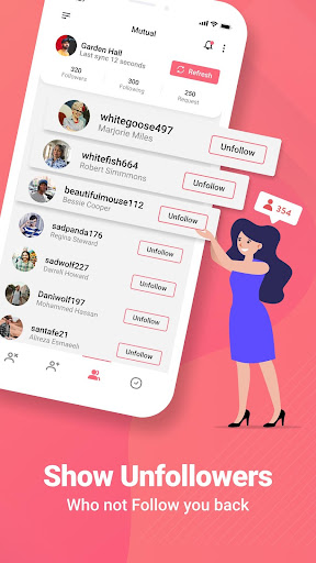 Followers & Unfollowers Screen 2