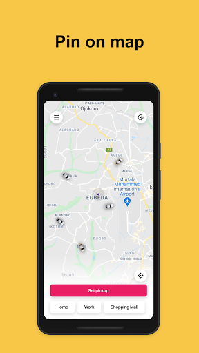 Android application Drop: ride sharing taxi app screenshort