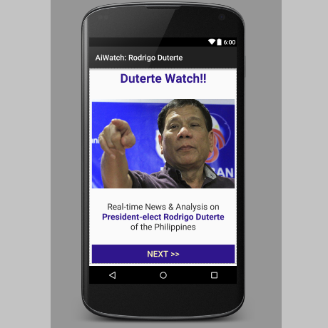AiWatch Rodrigo Duterte