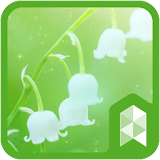 Lily of the valley and Bubbles Healing Live theme icon