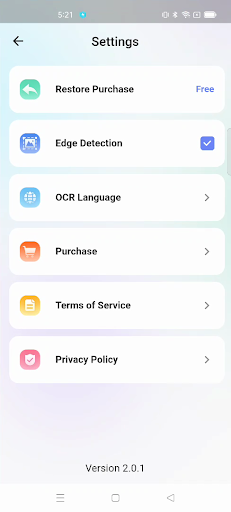 XSpeedScanner Screen 2