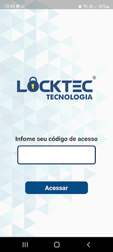 Android application Chave Remota Locktec screenshort