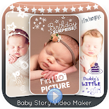 Baby Story Video Maker - Baby Photo Video Editor icon