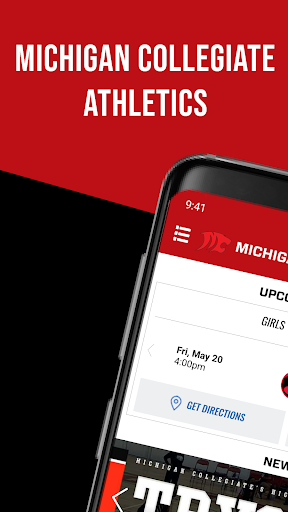 Android application Michigan Collegiate Athletics screenshort
