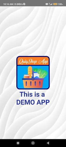 Android application QuiqShop Demo App screenshort