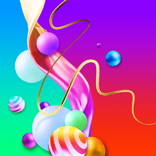 Colorful Ball - Wallpaper Logo
