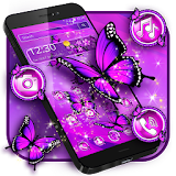 Purple Butterfly Sparkle Themes icon