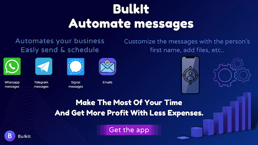 Android application BulkIt: Automate Messages screenshort