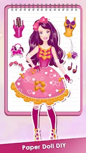 Бумажная кукла наряд принцессы