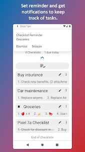 Checklist - Notes and Tasks