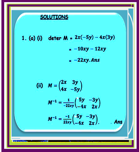 Understanding O Level Math Screen 2