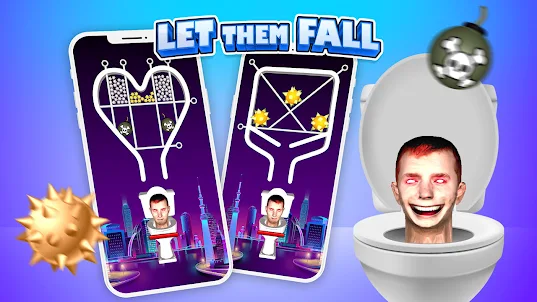 Pin Pulling: Hit the toilet