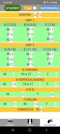 Agenda Enfermería URP HUPM Screen 3