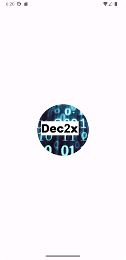 Android application Dect2x conversor numérico screenshort