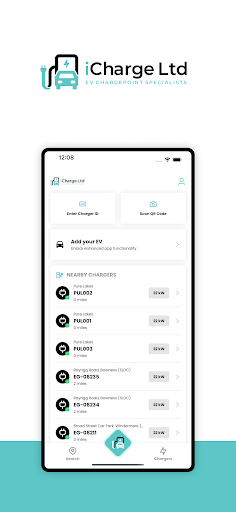 Android application iCharge EV Driver App screenshort