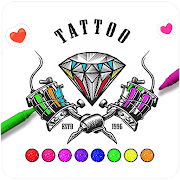 Tattoo Coloring Book for Adults: Tattoo Colouring