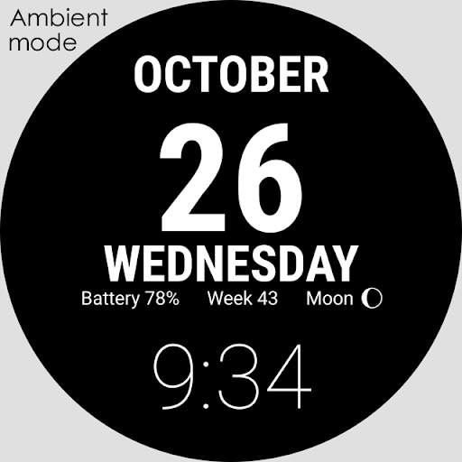 Tear-off Calendar - Watch Face