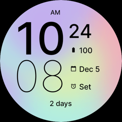 Simply Pastel Watch Face screenshot 3