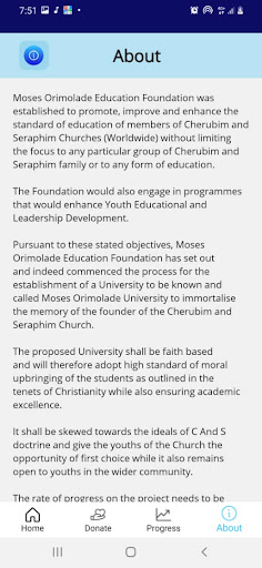 Moses Orimolade Edu. Fund Screen 2