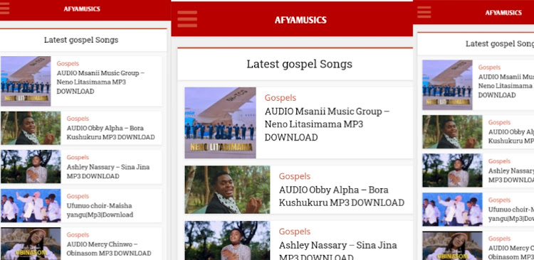 Afyamusics-nyimbo za gospel - 1.0 - (Android)
