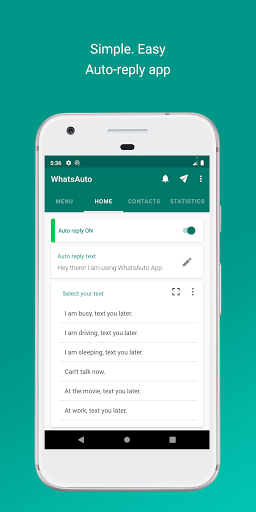 WhatAuto - Reply App screenshot 1