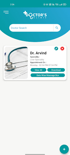 Android application Doctor's Clinic screenshort