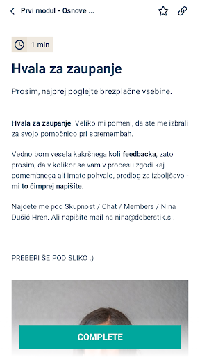 Samo zame Screen 2