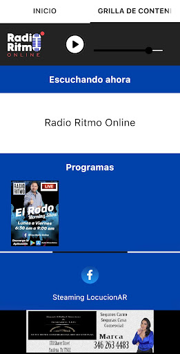 Android application Radio Ritmo Online screenshort