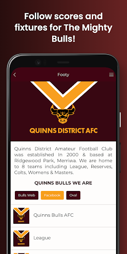 Quinns AFC Screen 2