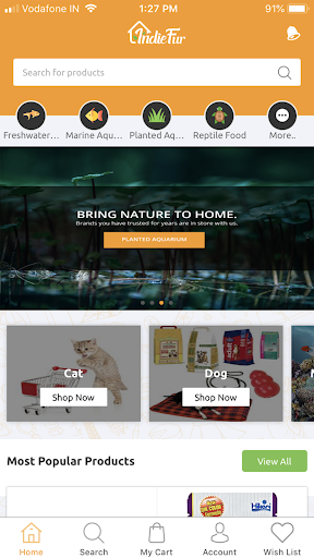 IndieFur Online Aquarium Store Screenshot 2 - AppWisp.com