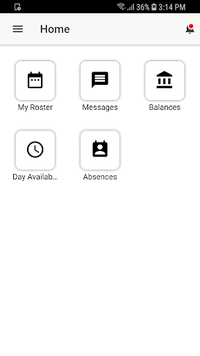 Android application Webroster screenshort