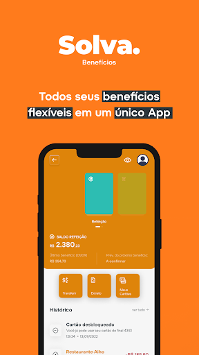 Android application Solva Benefícios screenshort