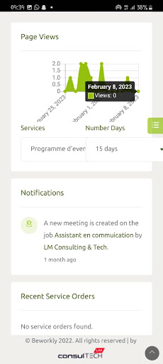 Android application Beworkly screenshort